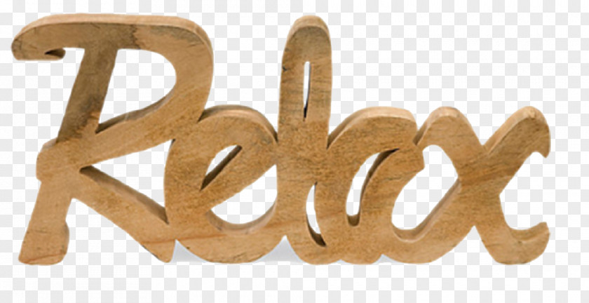 Relax HD Wood Grain Wall Sign Metal PNG
