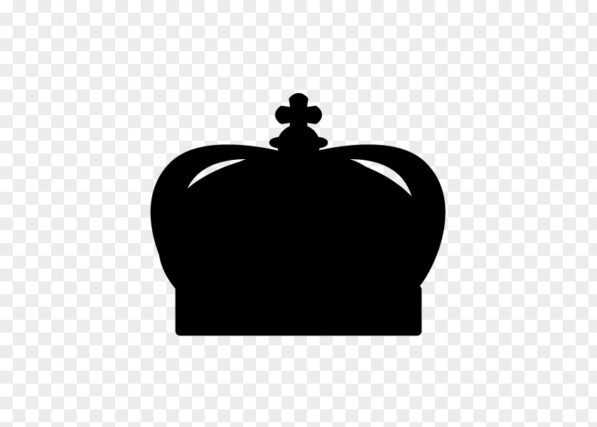 Silhouette Black And White Crown Tiara PNG