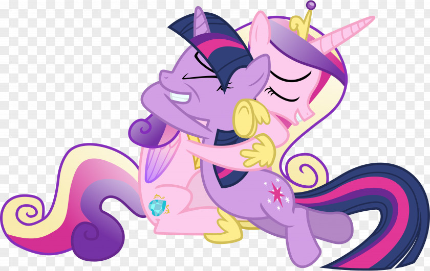 Curl Up Cadence Pony Twilight Sparkle Princess Cadance Image Hug PNG