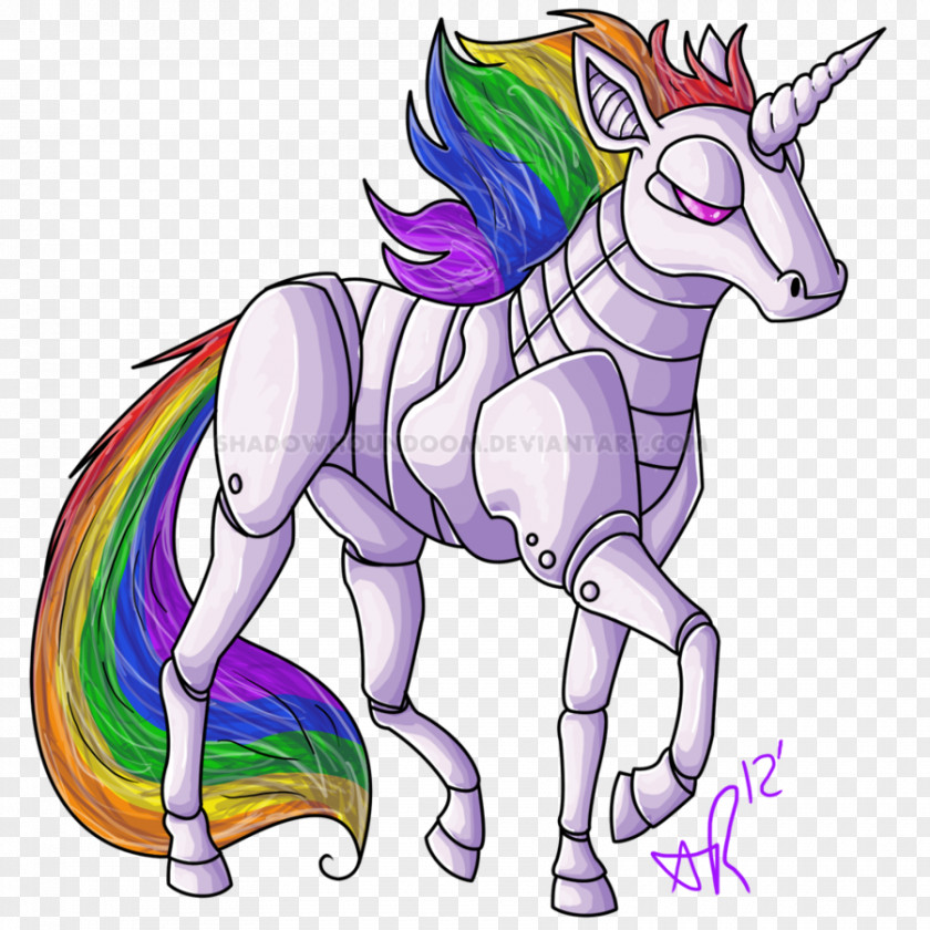 Drawing Unicorn Robot Attack PNG