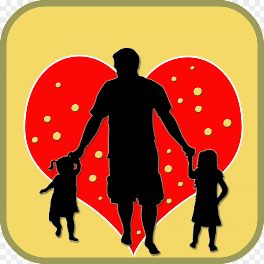 Father Day Silhouette Daughter Child Son PNG