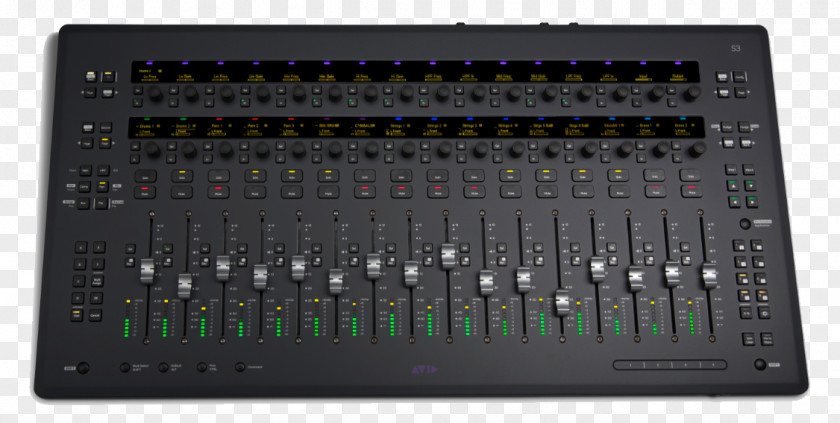 Audio Studio Microphone Avid S3 Pro Tools Control Surface S6 Venue PNG