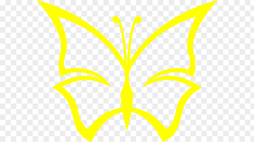 Butterfly Yellow Clip Art PNG