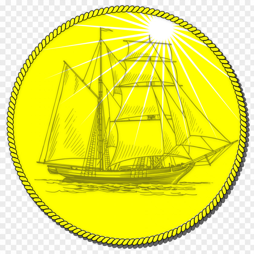 Coins Sailing Ship Clip Art PNG