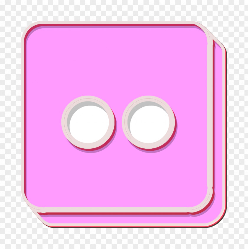 Magenta Pink Flickr Icon Logo Media PNG