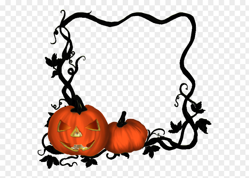 Bijou Frame Clip Art Pumpkin Image .net Halloween PNG