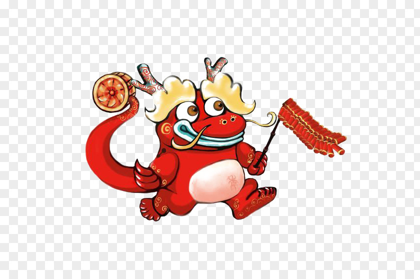 Cartoon Monster Nian Chinese New Year Legend Oudejaarsdag Van De Maankalender Mythology PNG