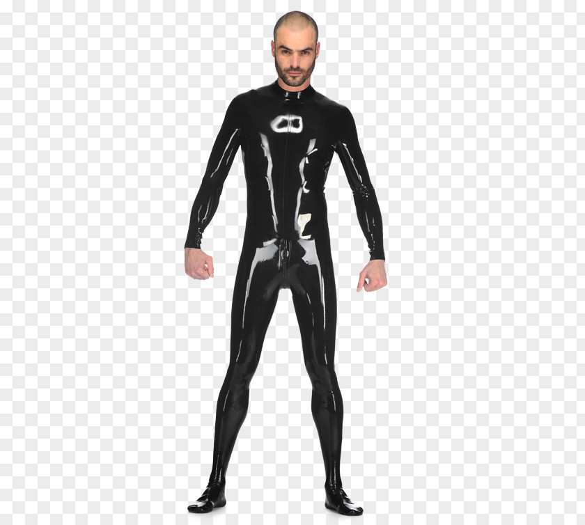 Latex Catsuit Collar Clothing Skin-tight Garment Form-fitting PNG