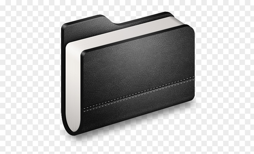Library Black Folder Multimedia Wallet Electronics PNG