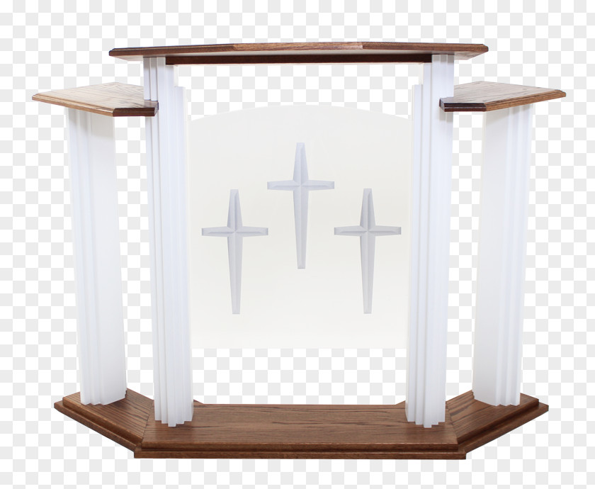 Podium Table Pulpit Furniture Church Altar PNG