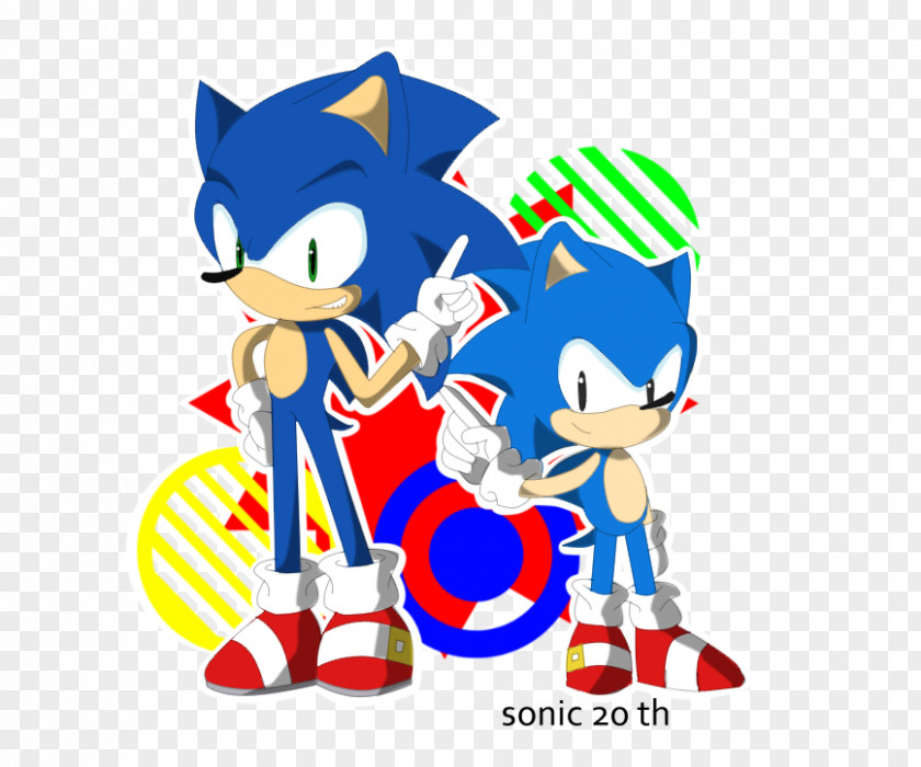 Sonic The Hedgehog 10th Anniversary Illustration Image DeviantArt Google Doodle PNG