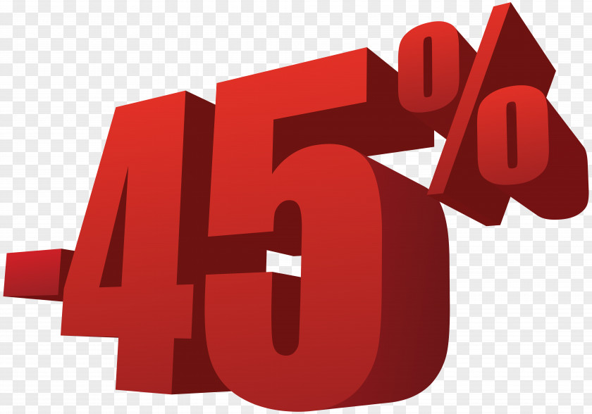 45% Off Sale Transparent Image Sales Clip Art PNG