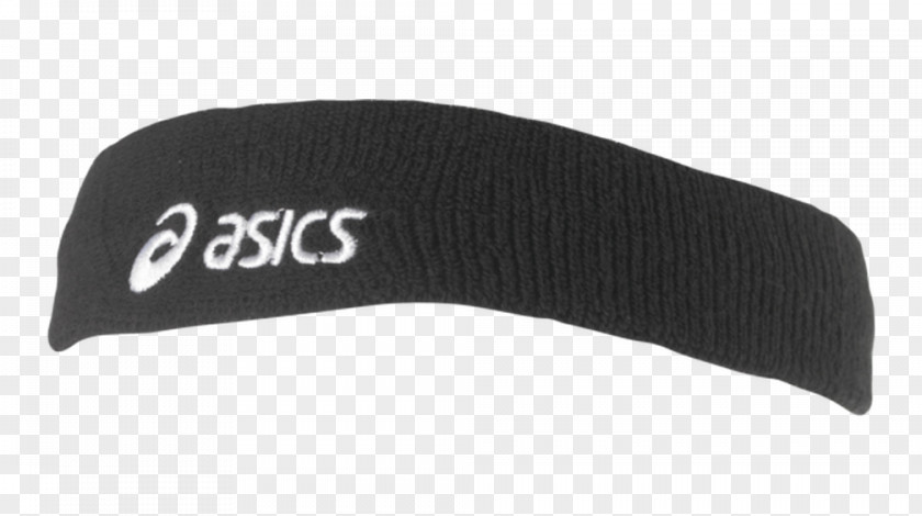 Black Bandana Headband Terrycloth ASICS PNG