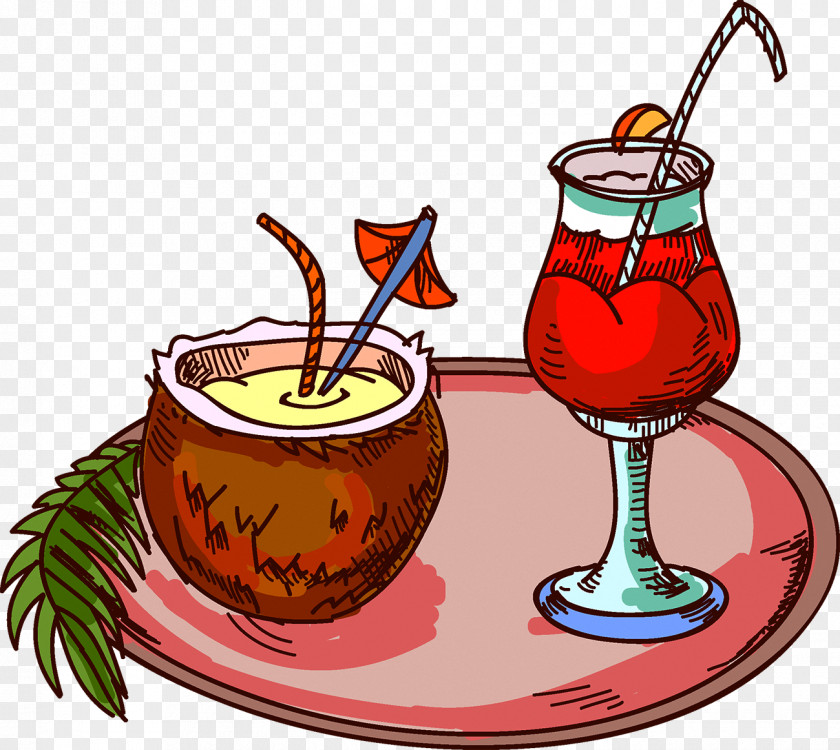 Coconut Cocktail Juice Water Milk PNG