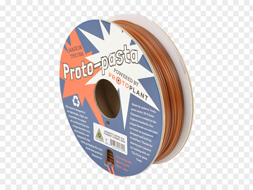 Coffee Polylactic Acid 3D Printing Filament Composite Material PNG