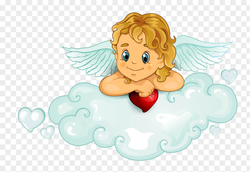 Cupid Cherub Heart Clip Art PNG