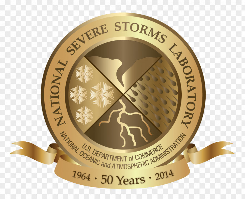 GOLD BANNER National Severe Storms Laboratory Oceanic And Atmospheric Administration Weather Service Logo PNG