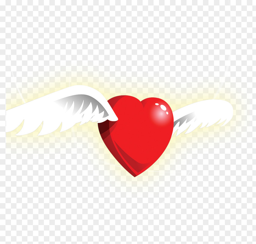 Heart With Wings Download Wallpaper PNG