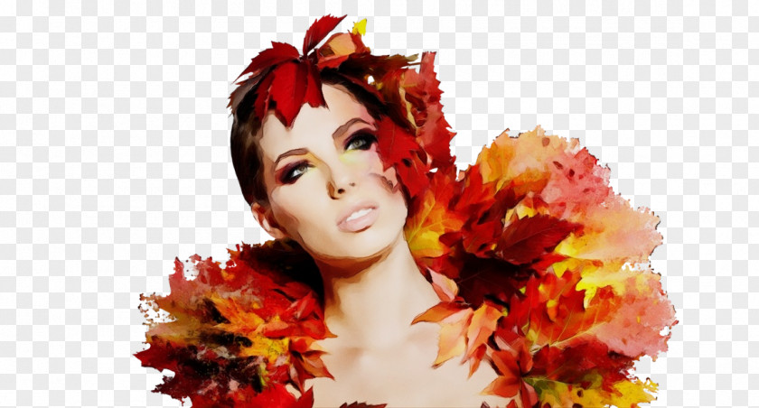Plant Animation Autumn Watercolor PNG