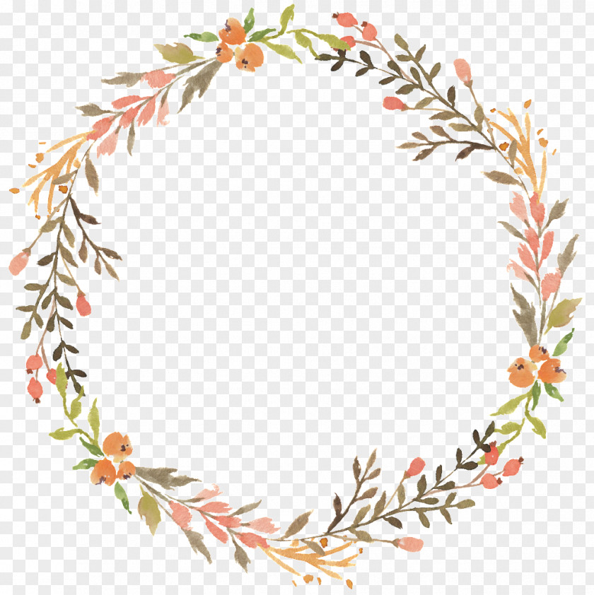 Simple Floral Wreath Tour 2018 Design Image Watercolor Painting Download PNG