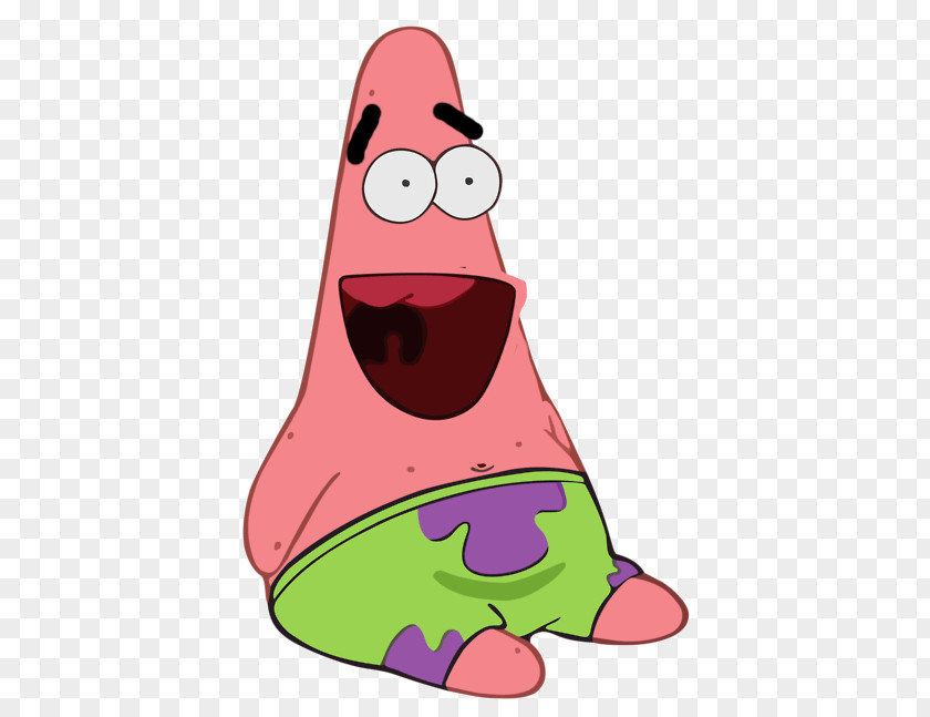 Surprised Expression Patrick Star SpongeBob SquarePants Sticker Decal Squidward Tentacles PNG