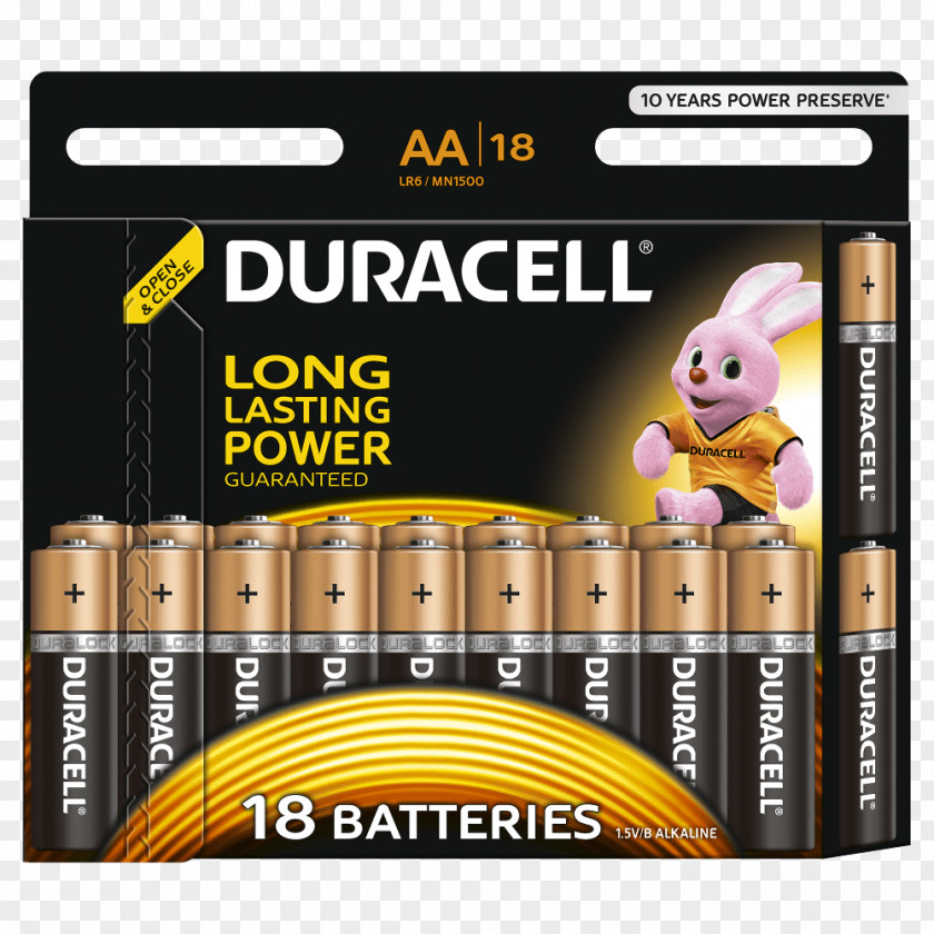 Duracell AAA Battery Electric Alkaline PNG