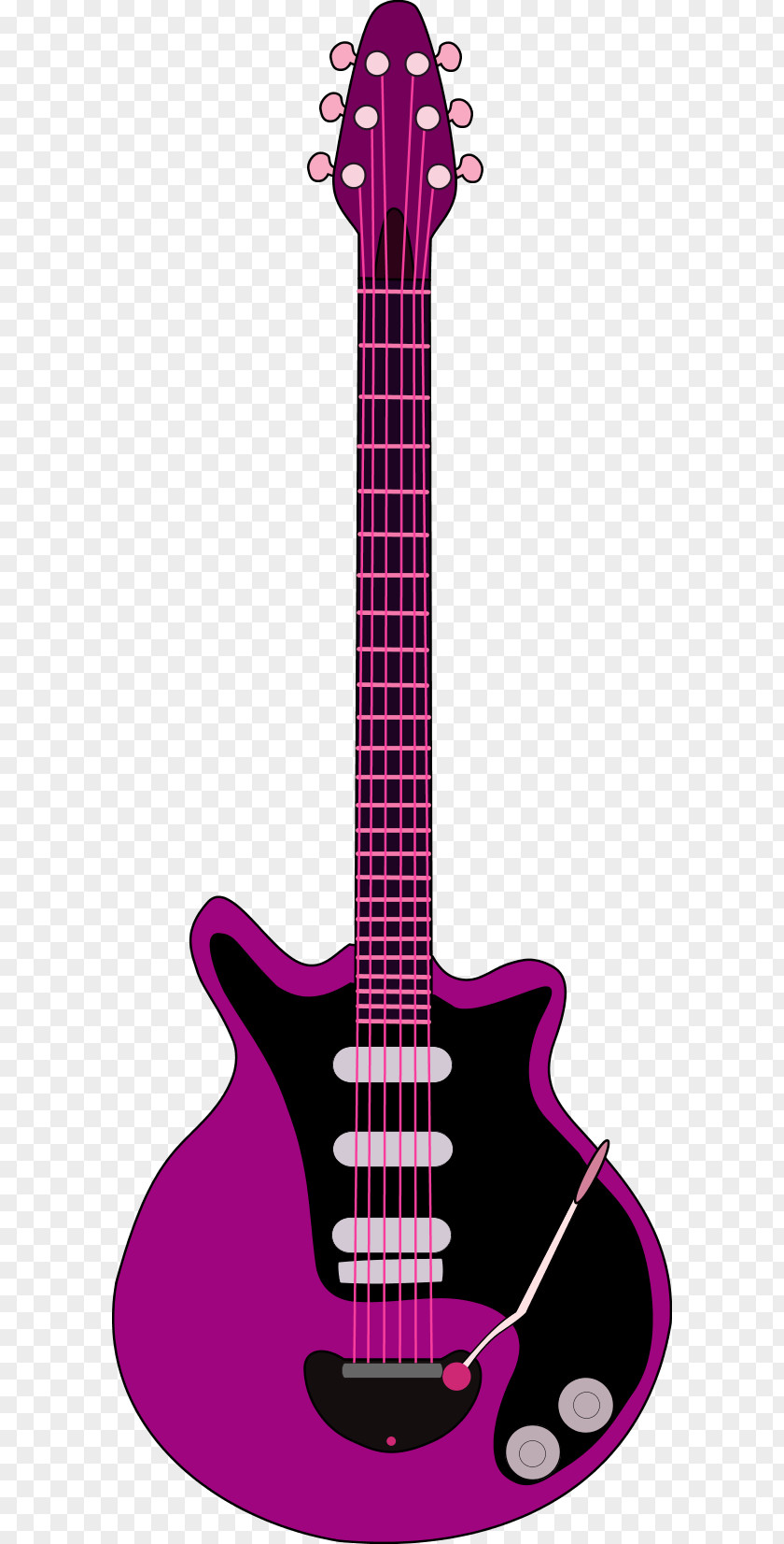 Guitar Red Special Electric Clip Art PNG