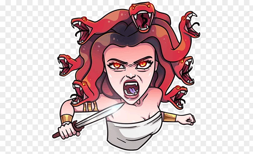 Medusa Sticker Telegram Gorgon Jellyfish PNG