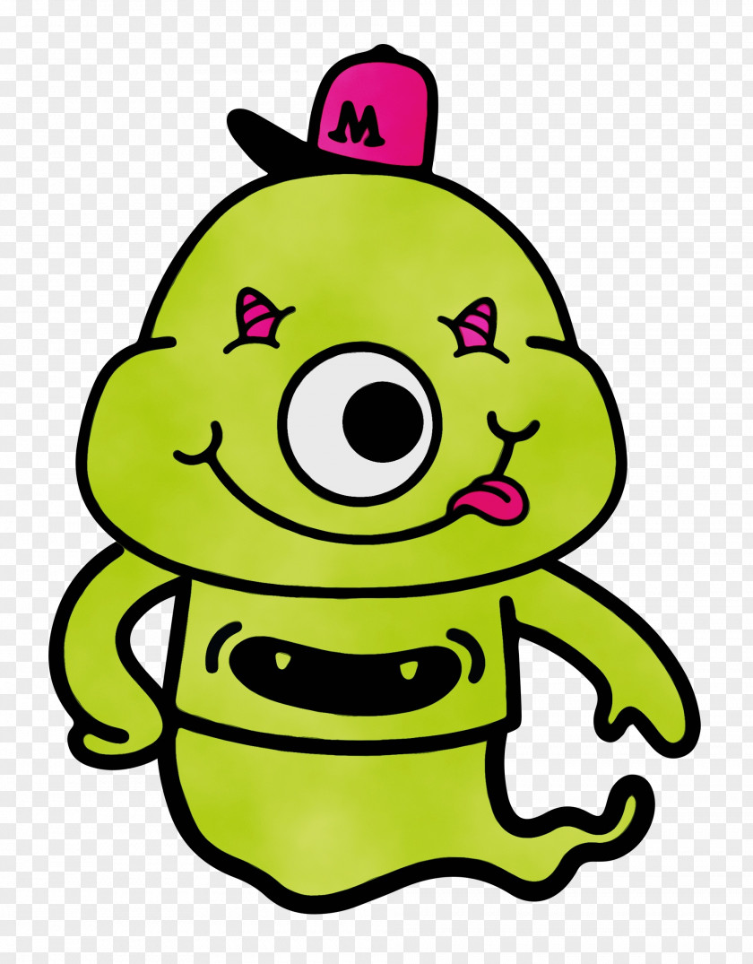 Cartoon Frogs Green Smiley Meter PNG
