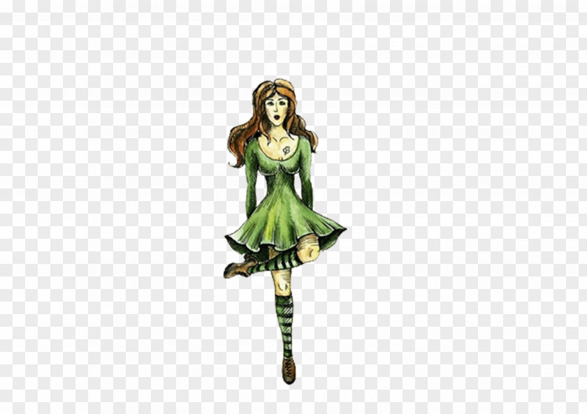 Hand-painted Doll Drawing Illustration PNG