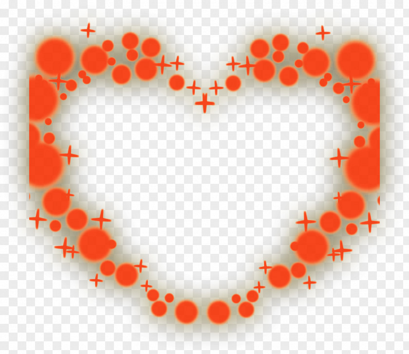Orange Love Shape Heart Software PNG