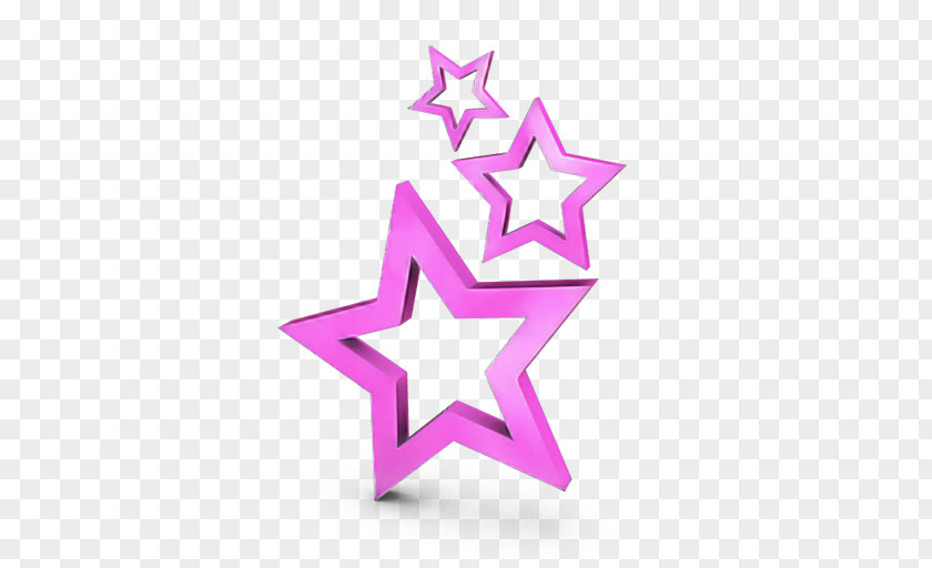 Pink Logo Magenta Star PNG