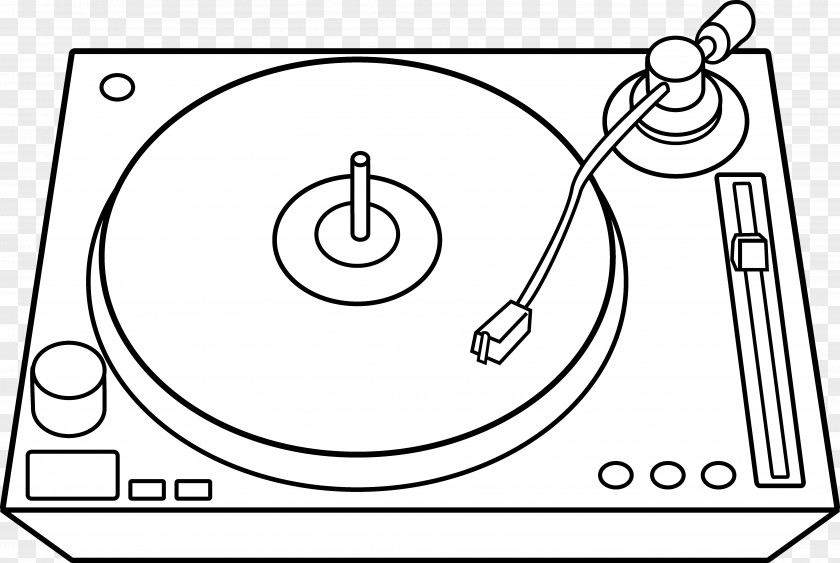 Turntables Cliparts Disc Jockey Coloring Book Phonograph Record DJ Mixer Clip Art PNG