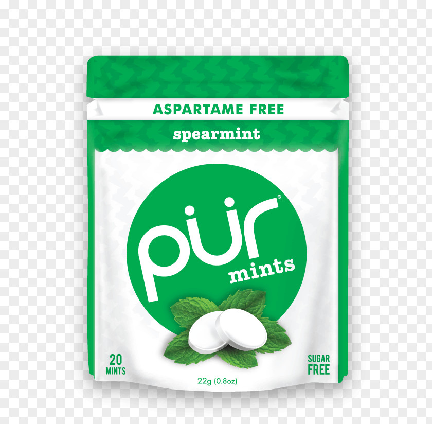 Chewing Gum Mentha Spicata PÜR Mint Flavor PNG