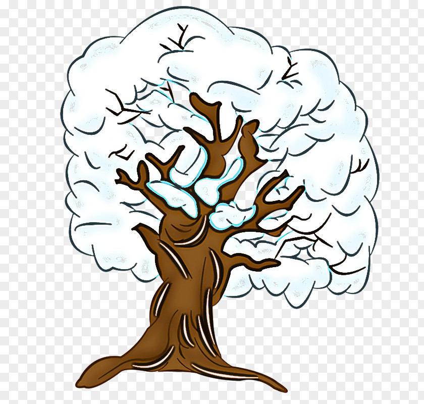 Tree Head Woody Plant Line Art PNG