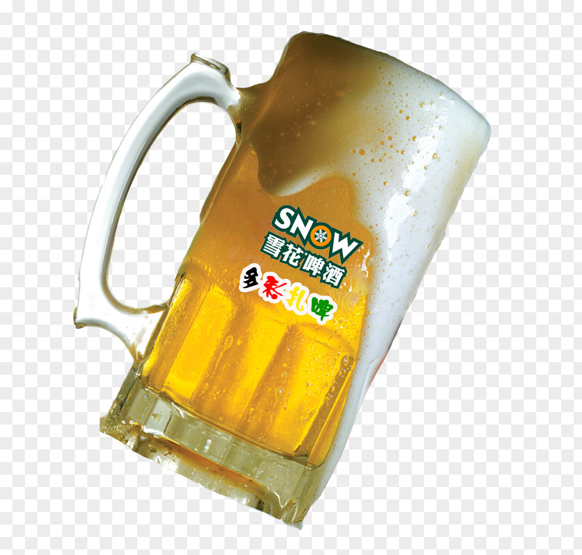 A Large Glass Of Snowflake Beer PNG