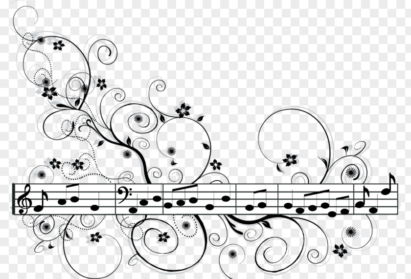 Background Notes Musical Note Pattern PNG