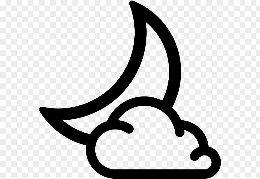 Blackandwhite Symbol Rain Cloud PNG