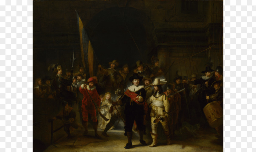 Dutch Golden Age Painting Rijksmuseum The Night Watch Oil Baroque Art PNG