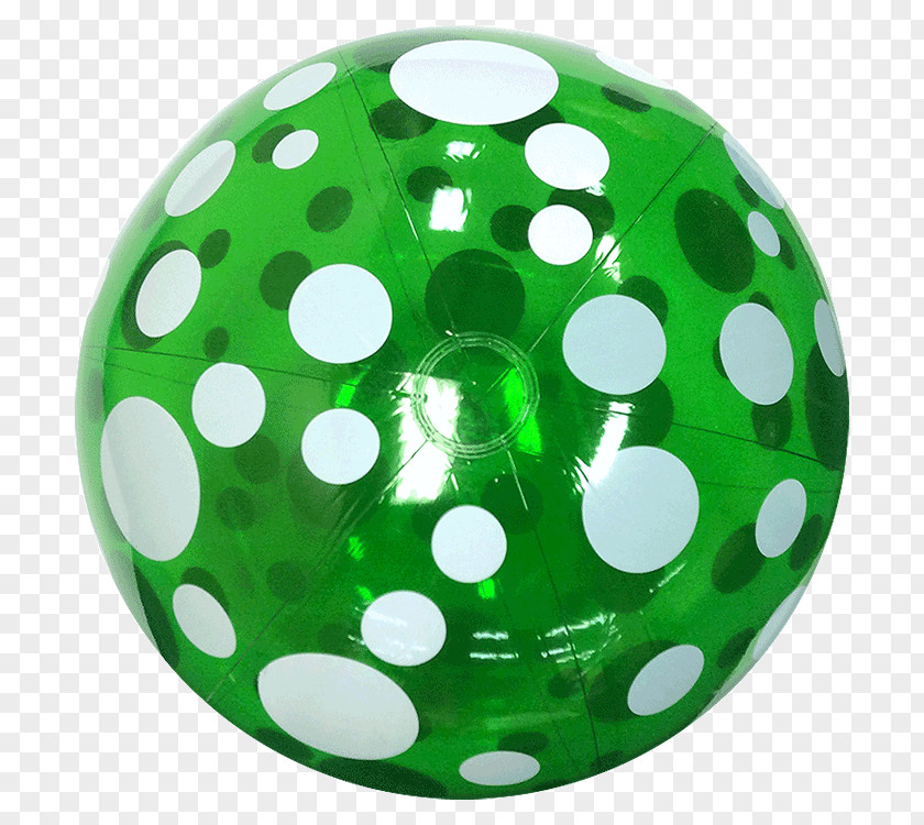 Green Polka Dots Beach Ball Dot PNG