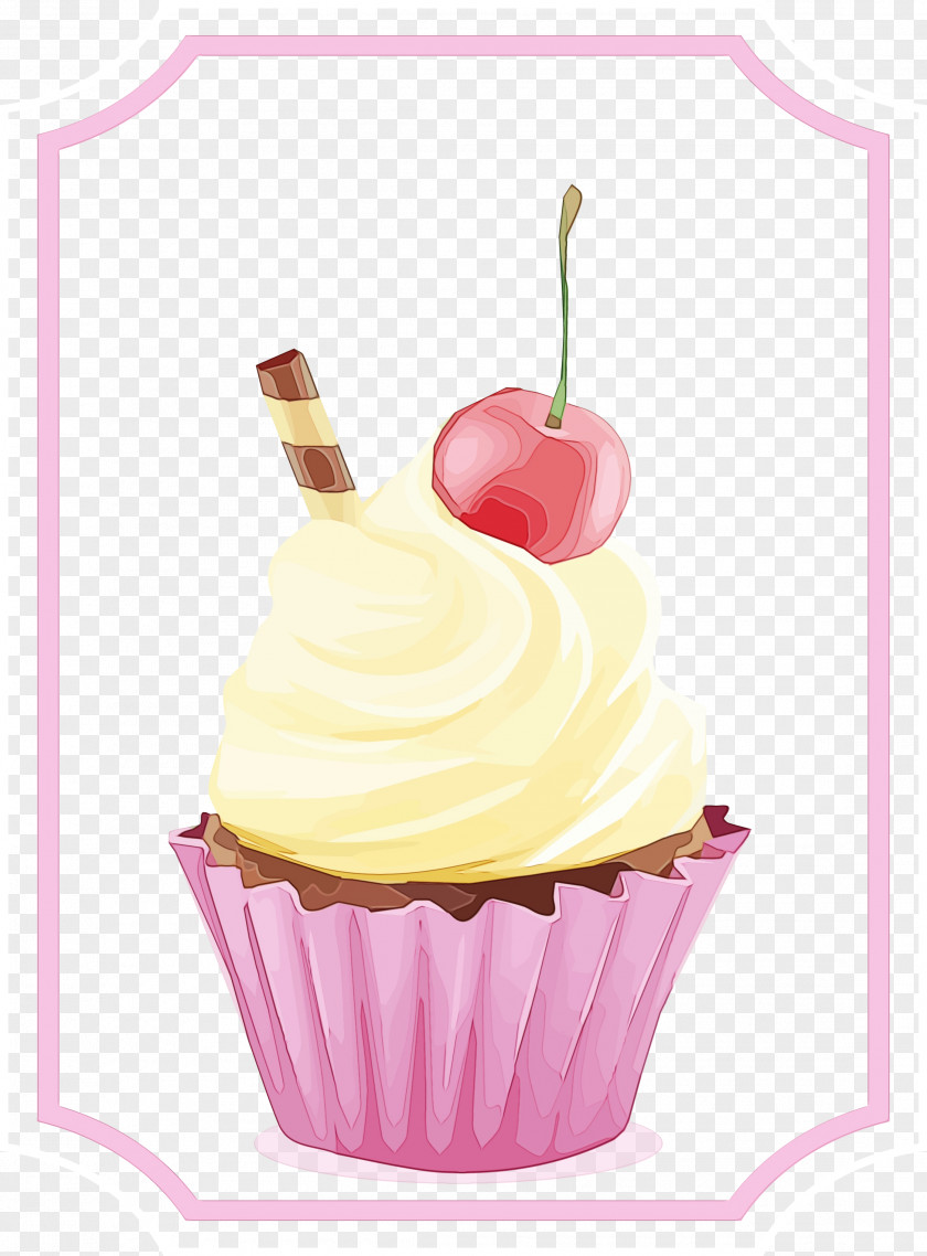 Vanilla Cake Decorating Supply Pink Birthday PNG