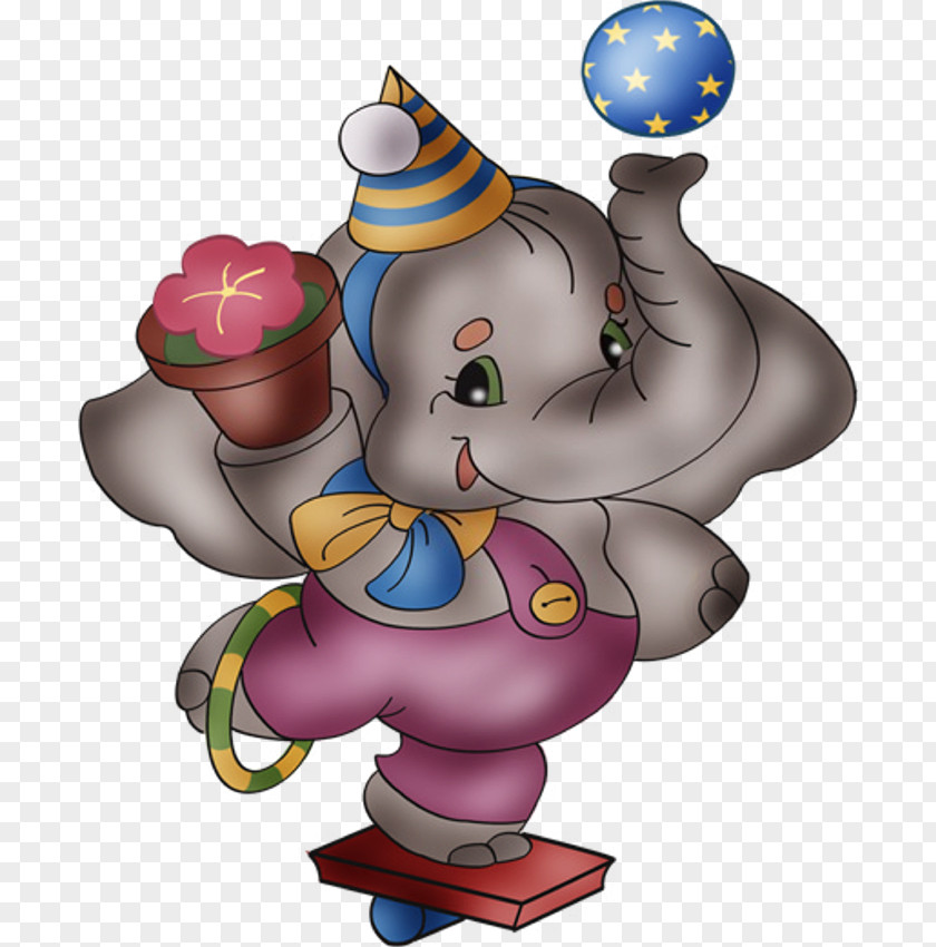 Circus Cartoon Elephant Clip Art PNG