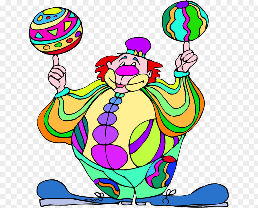 Clown Juggling Cartoon Clip Art PNG
