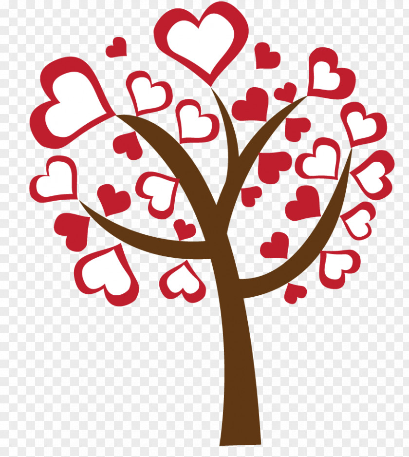 Hearts Tree Cliparts Heart Valentines Day Root Clip Art PNG