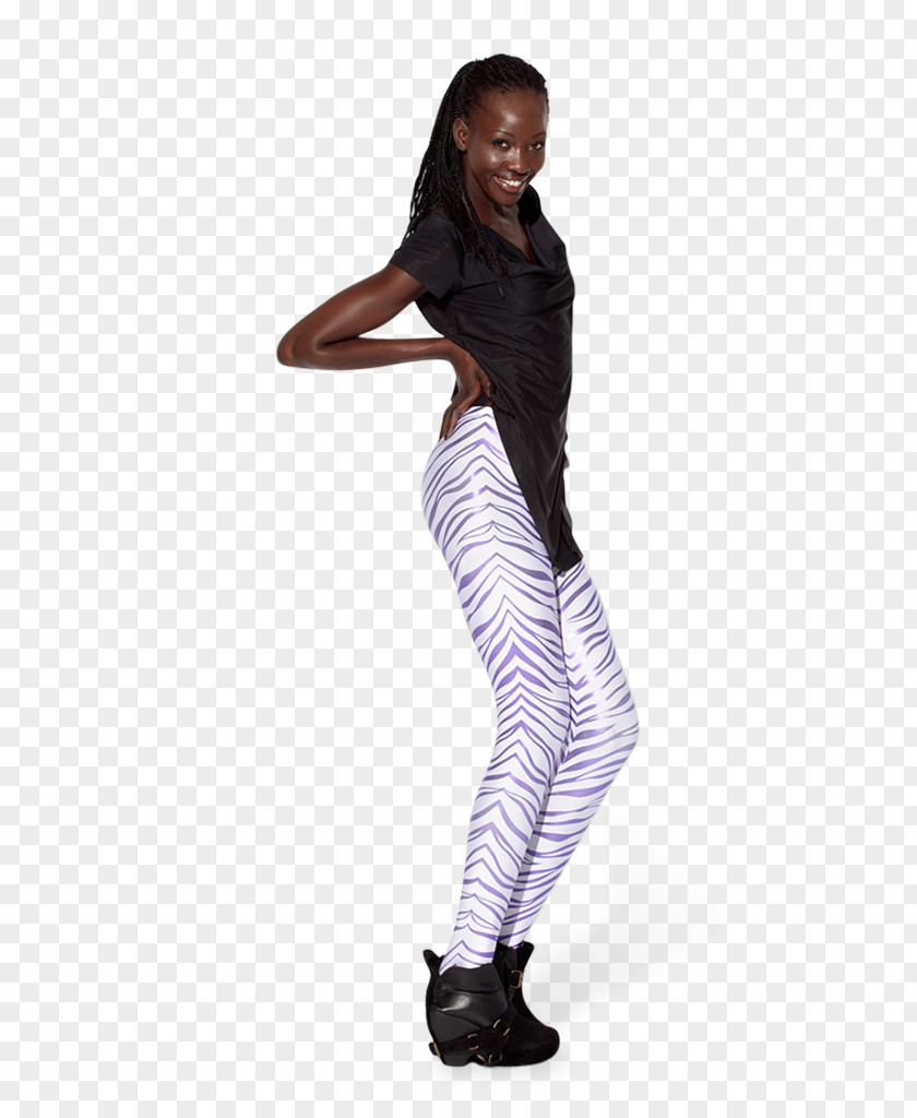 Zebra Themed Leggings Waist Tights Jeans Sleeve PNG