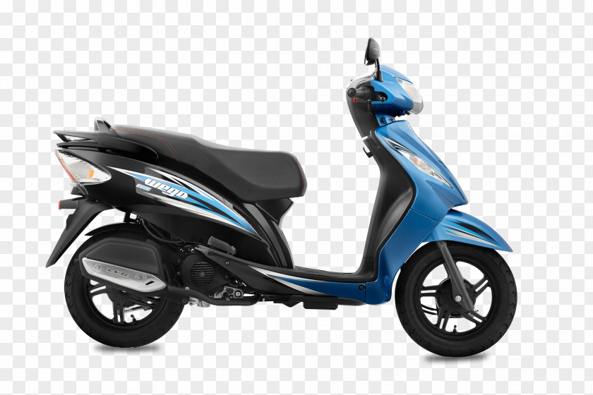 Blue Tone Scooter TVS Wego Motor Company Scooty Motorcycle PNG