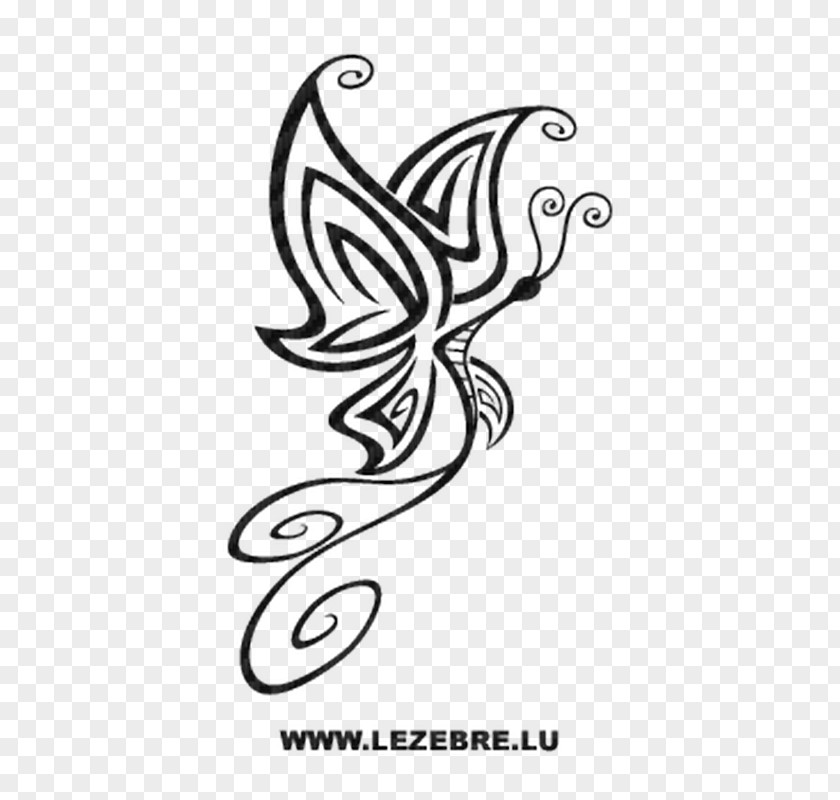Butterfly Tattoo Drawing Vector Graphics Design PNG