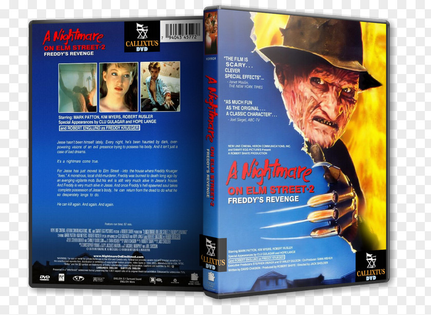 Dvd A Nightmare On Elm Street 2: Freddy's Revenge DVD YouTube Blu-ray Disc PNG