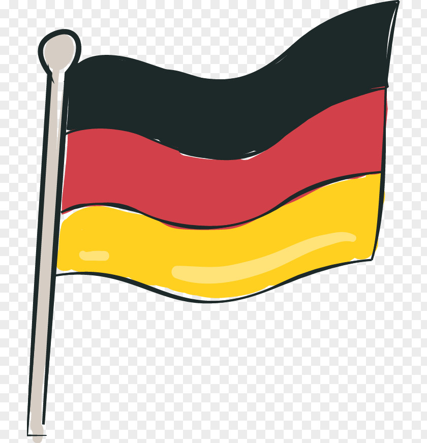 German Flag Painted Of Germany National PNG