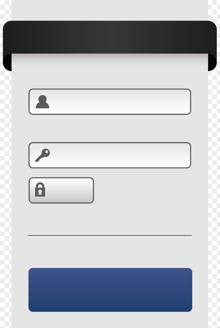 Gray Login Box Computer File PNG